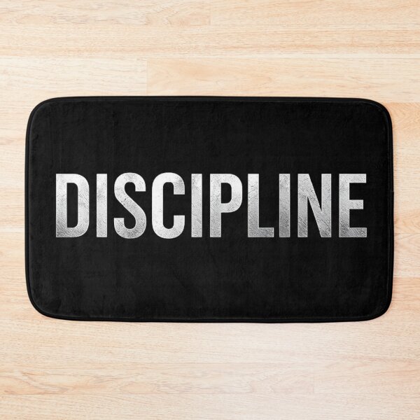 Item preview, Bold Metallic Silver Discipline Motivational Typography designed and sold by LakLuxe studio .
