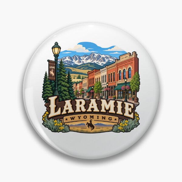 Item preview, Laramie, Wyoming - Historic Downtown designed and sold by Myra365Art.