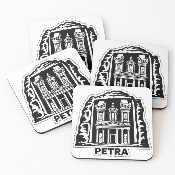 Item preview, Petra Al Khazneh Treasury Landmark Silhouette Souvenir Design designed and sold by Kenzie & Co.