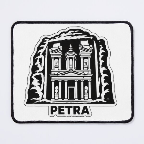 Item preview, Petra Al Khazneh Treasury Landmark Silhouette Souvenir Design designed and sold by Kenzie & Co.