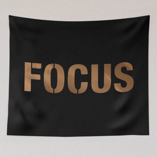 Item preview, Bold Metallic Bronze Focus Motivational Typography designed and sold by LakLuxe studio .