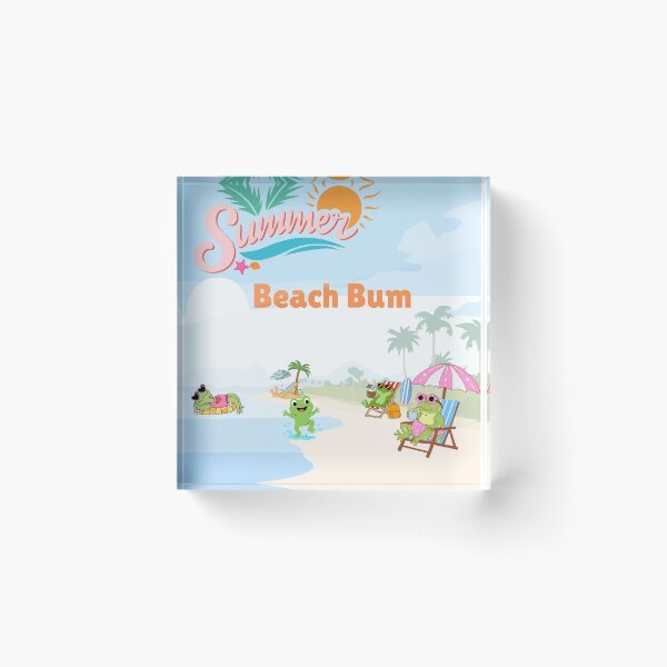 Item preview, Summer Beach Bum Frogs designed and sold by BigDaddysmerch.