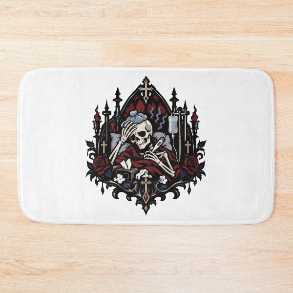 Item preview, Feeling Unwell Gothic Street Brand Badge Illustration designed and sold by medicalkinoko.