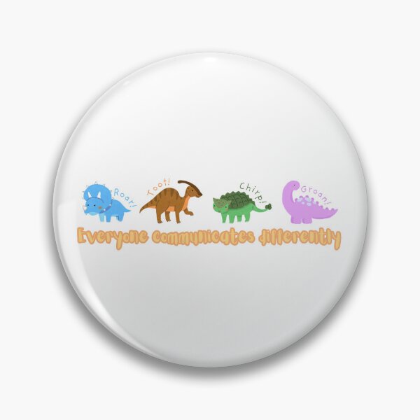 Item preview, Everyone Communicates Differently dinosaur sticker designed and sold by studiocean.