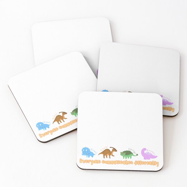 Item preview, Everyone Communicates Differently dinosaur sticker designed and sold by studiocean.