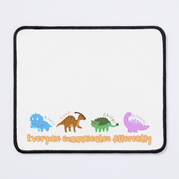Item preview, Everyone Communicates Differently dinosaur sticker designed and sold by studiocean.
