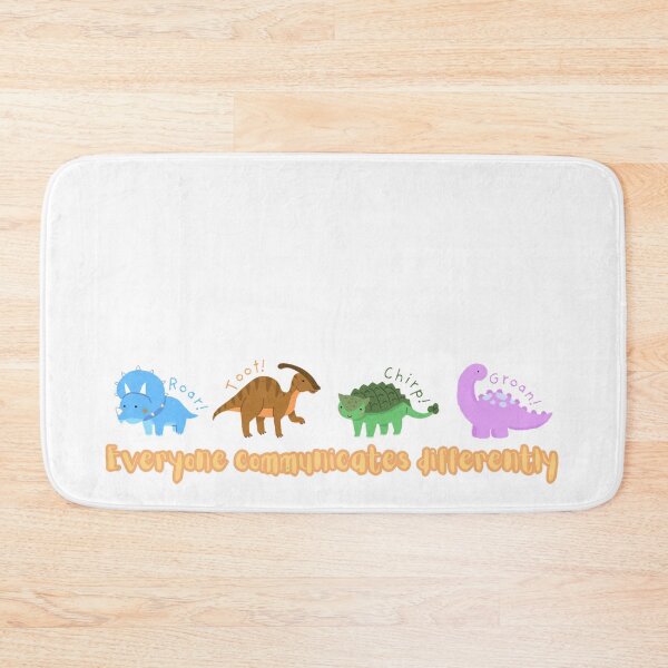 Item preview, Everyone Communicates Differently dinosaur sticker designed and sold by studiocean.