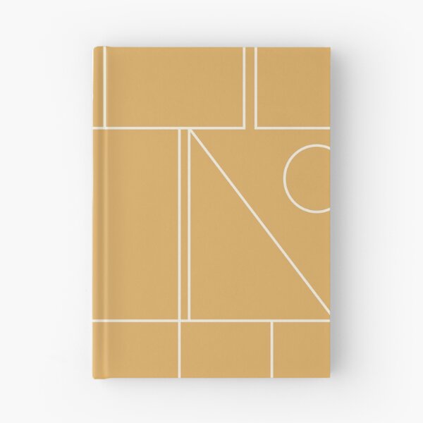 Item preview, Minimal Mid Century Modern Geometric Abstract Modtastic Linework in Warm Mustard Gold designed and sold by kierkegaard.