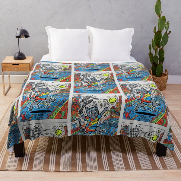 Item preview, Russian Blue Street Tennis Coach designed and sold by PictoVibe.