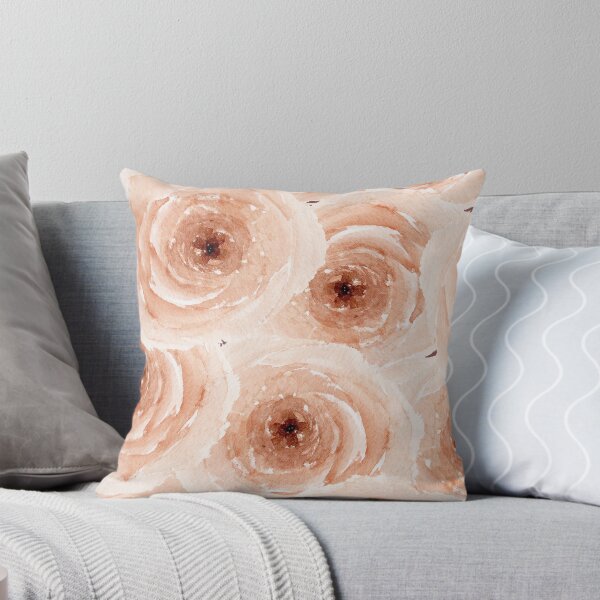 Item preview, Soft Peach Watercolor Roses: Delicate Terracotta Floral Pattern designed and sold by Kat Designs Store.