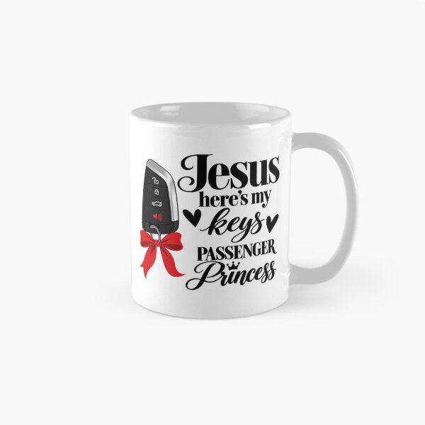 Item preview, jesus heres my keys passenger princess car designed and sold by OCD_JESSICA.