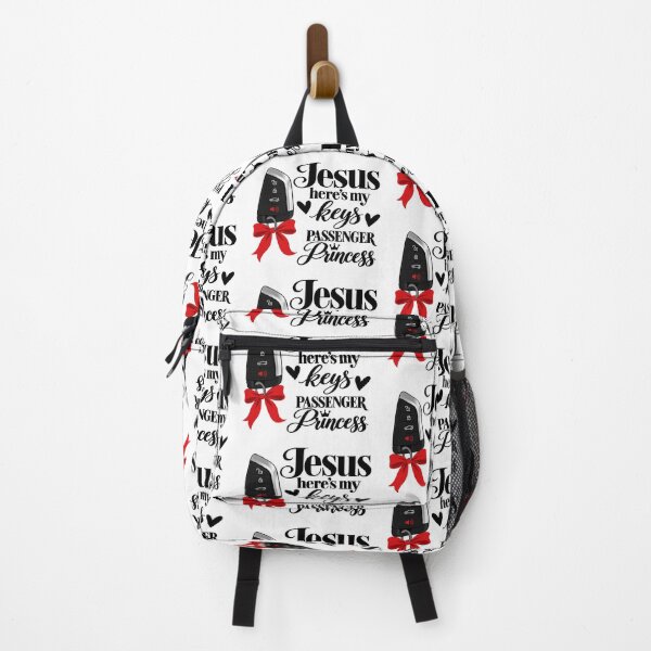 Item preview, jesus heres my keys passenger princess car designed and sold by OCD_JESSICA.