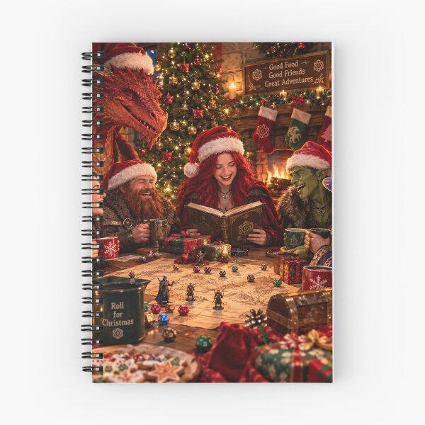 Item preview, Dungeons and Dragons Christmas Game with Dragon designed and sold by Creepy Princess Creations.
