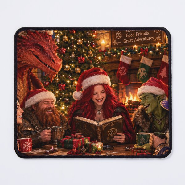 Item preview, Dungeons and Dragons Christmas Game with Dragon designed and sold by Creepy Princess Creations.