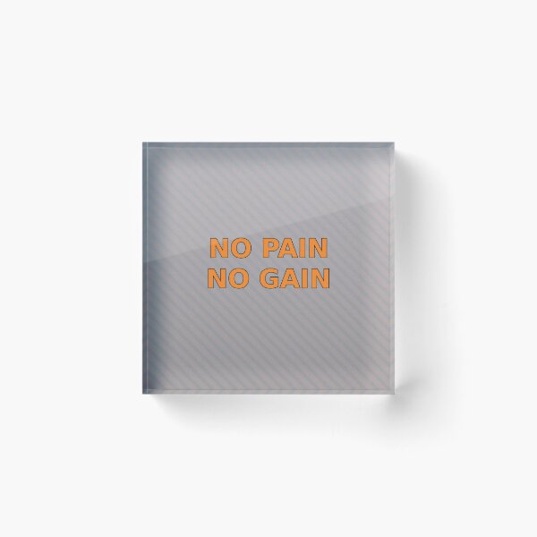 Item preview, No Pain No Gain Gym Quote Design designed and sold by Nichely.
