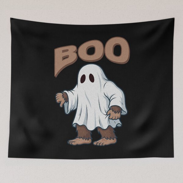 Item preview, Funny Halloween Bigfoot Ghost Boo. Vintage. designed and sold by EunsooLee.