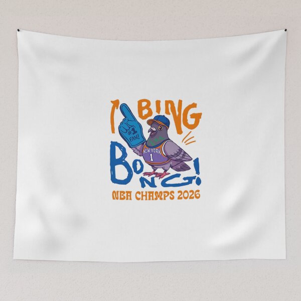 Item preview, Knickerbockers In 5 Street Light Bing Bong Pigeon- Ny Knicks Championship Art designed and sold by DorkStarMedia.