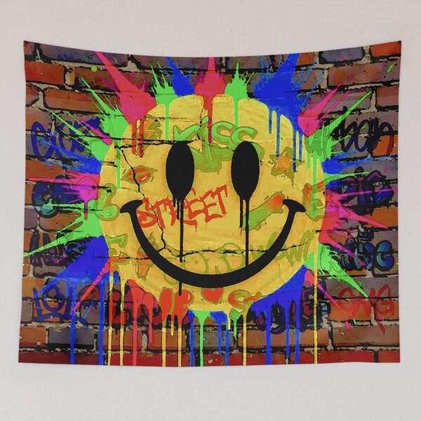 Item preview, Graffiti Smiley Face designed and sold by ViaARTfactory.
