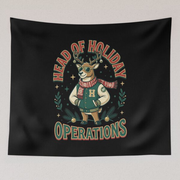 Item preview, Head Of Holiday Operations Reindeer Design designed and sold by EttieToy.