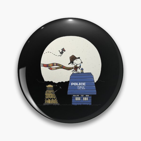 Item preview, Snoopy Detective Dalek Police Box Moon designed and sold by EttieToy.