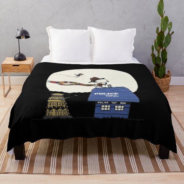 Item preview, Snoopy Detective Dalek Police Box Moon designed and sold by EttieToy.