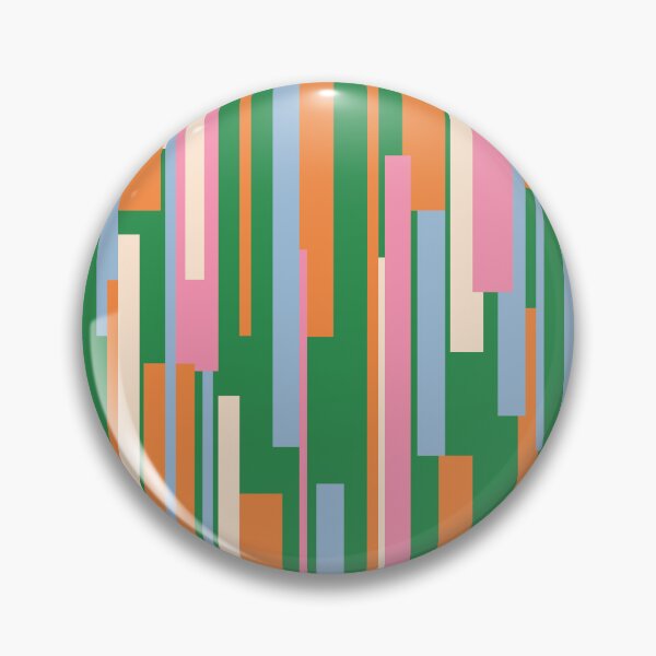 Item preview, Colorful Mid Century Modern Abstract Geometric Wright Pattern Vertical in Green Orange Pink Powder Blue designed and sold by kierkegaard.