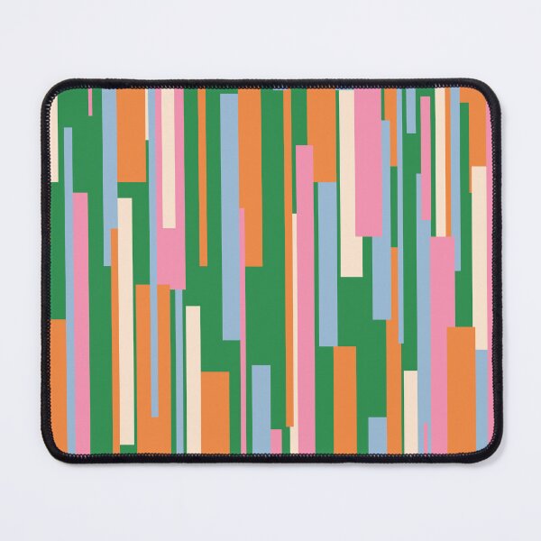 Item preview, Colorful Mid Century Modern Abstract Geometric Wright Pattern Vertical in Green Orange Pink Powder Blue designed and sold by kierkegaard.