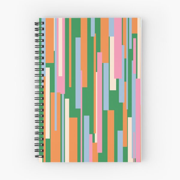 Item preview, Colorful Mid Century Modern Abstract Geometric Wright Pattern Vertical in Green Orange Pink Powder Blue designed and sold by kierkegaard.