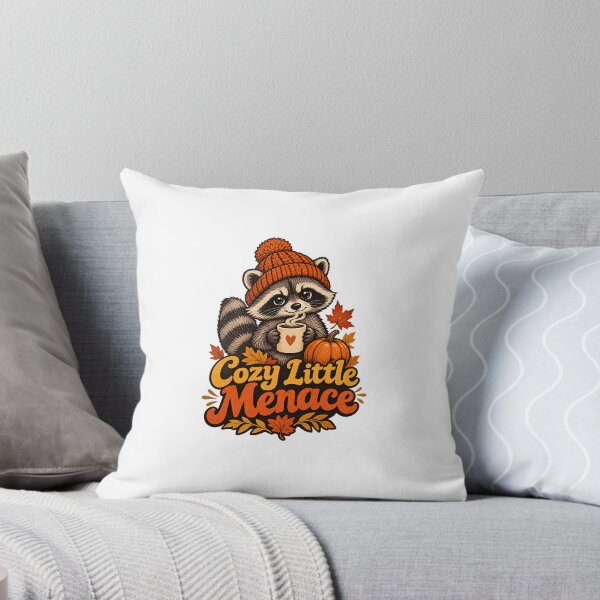 Item preview, Cozy Little Menace — Cute Autumn Raccoon designed and sold by Stickers  Designer.