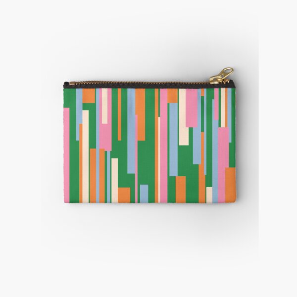 Item preview, Colorful Mid Century Modern Abstract Geometric Wright Pattern Vertical in Green Orange Pink Powder Blue designed and sold by kierkegaard.
