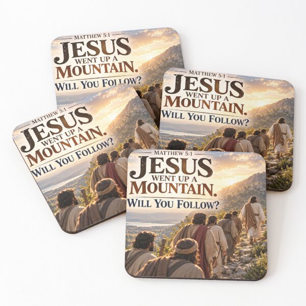 Item preview, Jesus Went Up the Mountain. Will You Follow? designed and sold by TheBibleStop.