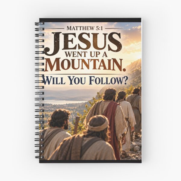 Item preview, Jesus Went Up the Mountain. Will You Follow? designed and sold by TheBibleStop.