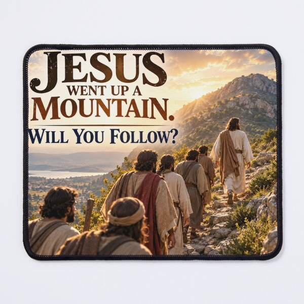 Item preview, Jesus Went Up the Mountain. Will You Follow? designed and sold by TheBibleStop.