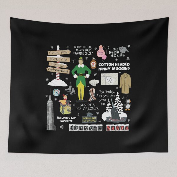 Item preview, Elf Movie Buddy The Elf Christmas Holiday Collage designed and sold by EttieToy.