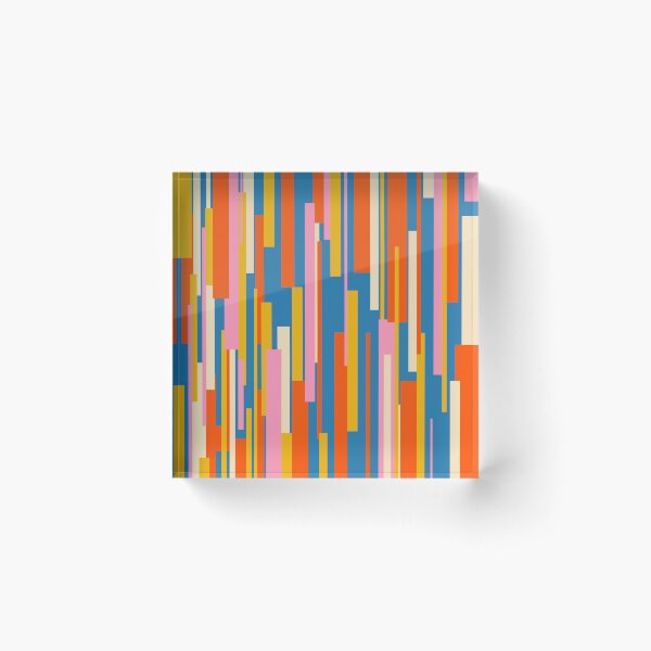 Item preview, Colorful Abstract Modern Geometric Wright Pattern Vertical designed and sold by kierkegaard.