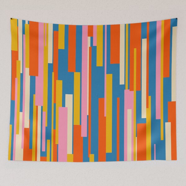 Item preview, Colorful Abstract Modern Geometric Wright Pattern Vertical designed and sold by kierkegaard.