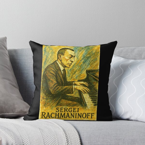 Item preview, Sergei Rachmaninoff Playing Piano designed and sold by Sarcastic designs.