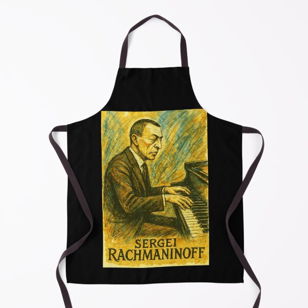 Item preview, Sergei Rachmaninoff Playing Piano designed and sold by Sarcastic designs.