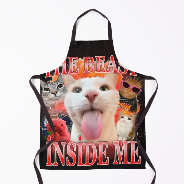 Item preview, The Beast Inside Me Meme Cat Unhinged designed and sold by rahmangm.