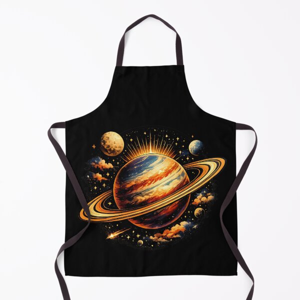 Item preview, Close-up of a majestic ringed exoplanet. designed and sold by Daily Quirk.