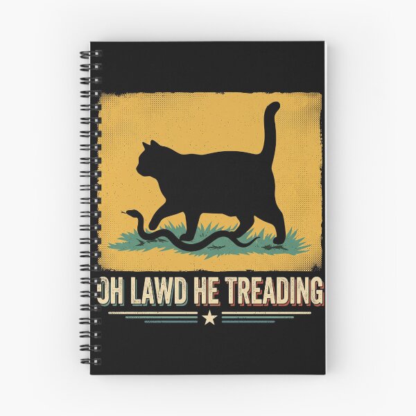 Item preview, Oh Lawd He Treading Cat Meme Gadsden Humor designed and sold by kromashift.