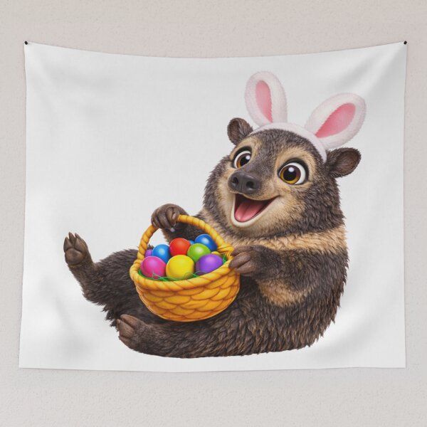 Item preview, Collared Peccary Easter Basket designed and sold by Sillytoe.