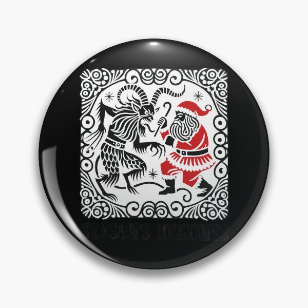 Item preview, Krampus vs Santa Holiday Beatings Festive Art designed and sold by EttieToy.