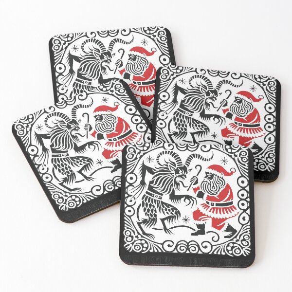 Item preview, Krampus vs Santa Holiday Beatings Festive Art designed and sold by EttieToy.