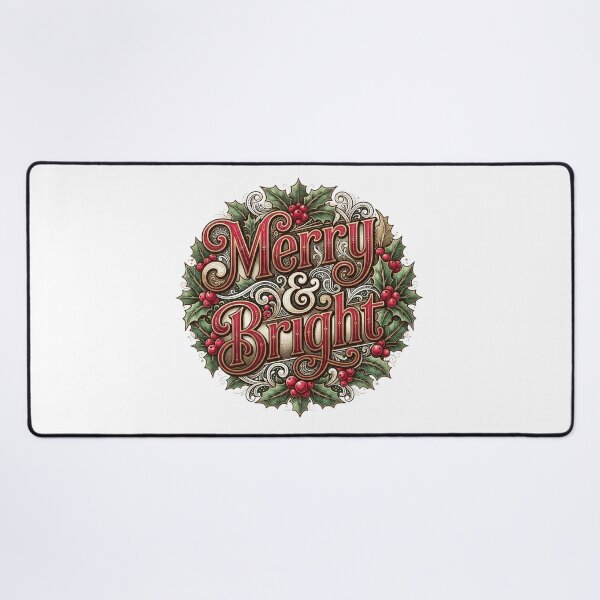 Item preview, Typography Merry & Bright Surrounded By - Quote Design designed and sold by larbimalki.