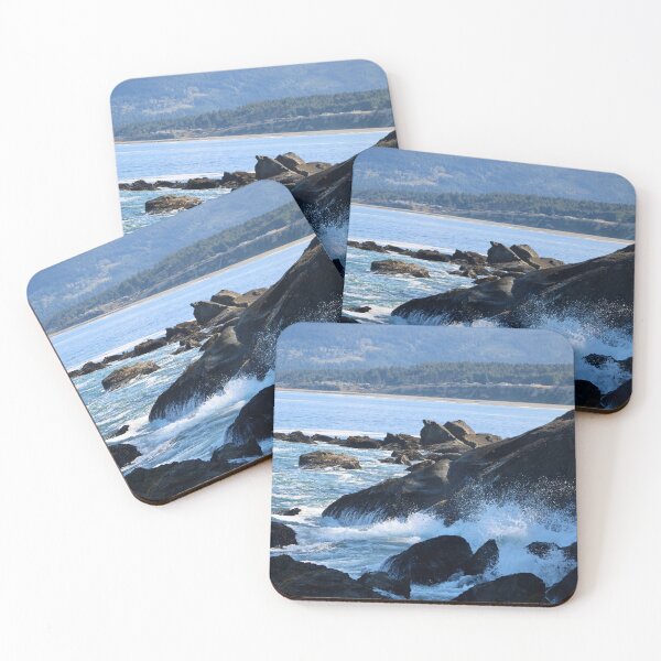 Item preview, Ocean waves crashing against rocks | California coast designed and sold by Tempraneo Photo.