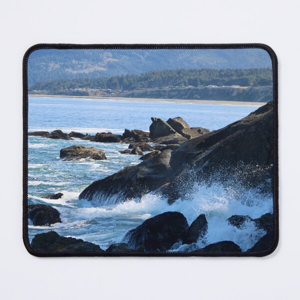 Item preview, Ocean waves crashing against rocks | California coast designed and sold by Tempraneo Photo.