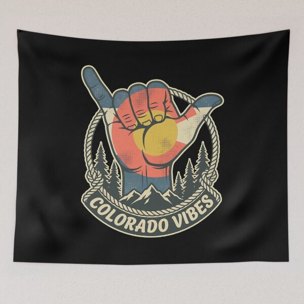 Item preview, Colorado Flag Hand Shaka Hang Loose Sign designed and sold by Tateandervort.