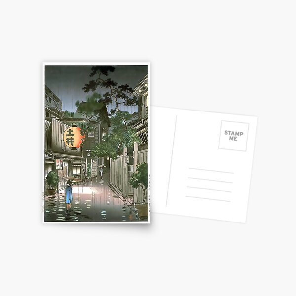 Item preview, Japanese Wall Art "Evening at Ushigome" 1939 Tsuchiya Koitsu designed and sold by Sintija BILIKA.