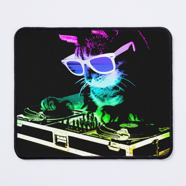 Item preview, House Cat Rainbow Dj Kitty designed and sold by rahmangm.